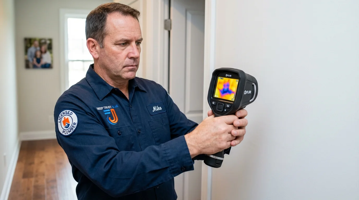 Thermal imaging leak detection by Johns Plumbing LLC in Coal Hill